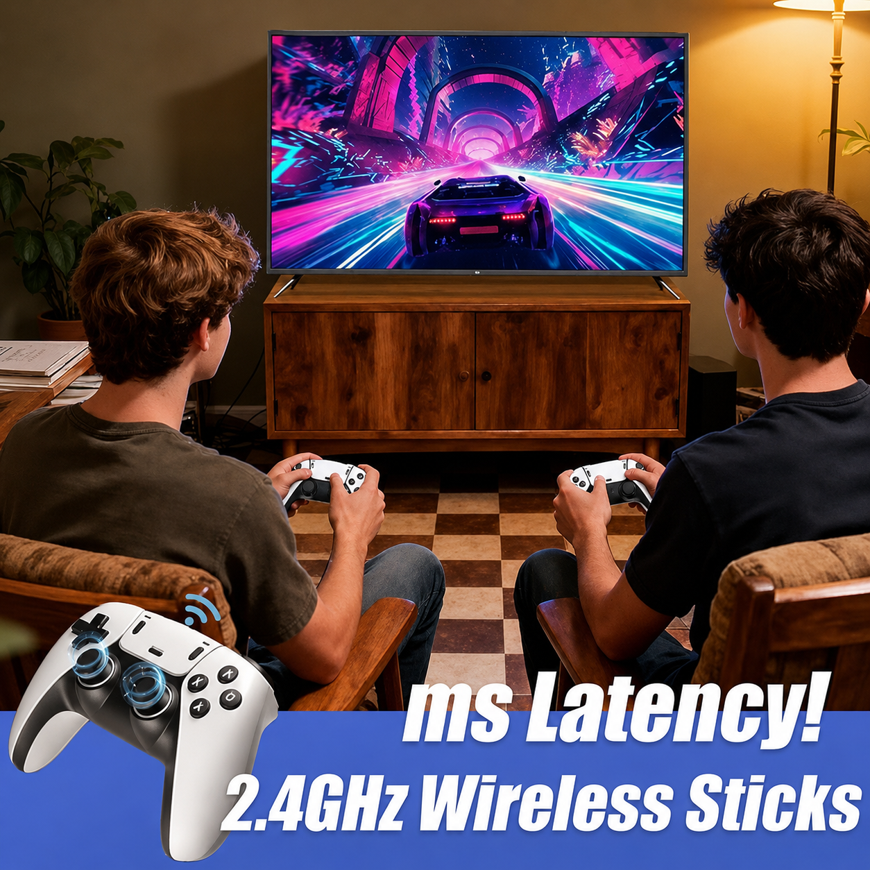 2026 Upgrade Retro Game Stick, 128 GB, with 40,000+ Built-in Classic Video Games, Retro Gaming Console with 23 Emulators, Plug & Play for TV Video Gaming Stick HDMI Output with Dual 2.4G Controllers_5