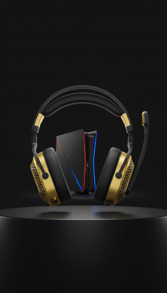 Limited Edition Gold Gaming Headset