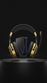 Limited Edition Gold Gaming Headset