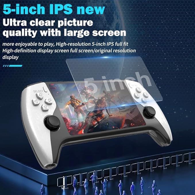 SF3500 Retro Handheld Game Console-Handheld Game Console with HD 5.5-inch IPS Screen Classic Video Games Supports TV Connection,14+ Emulators & 5-Hour Battery Life_3