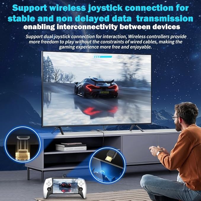 SF3500 Retro Handheld Game Console-Handheld Game Console with HD 5.5-inch IPS Screen Classic Video Games Supports TV Connection,14+ Emulators & 5-Hour Battery Life_5